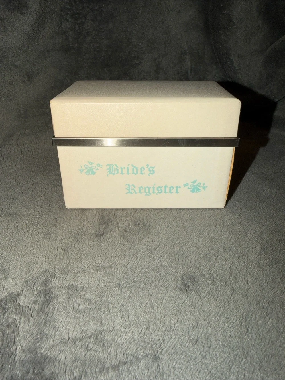 Vintage Brides Register The Brides File Box Wedding Original Dividers Papers